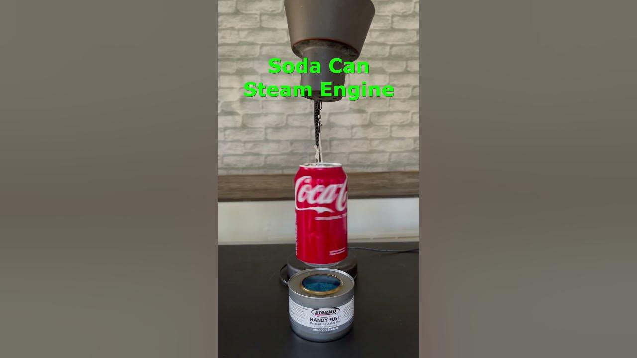 Soda Can Steam Engine - YouTube