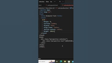 Animated Text | HTML CSS
