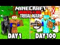 I Spent 100 Days in a HARDCORE Tribal WAR...