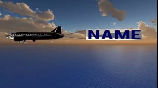 Airplane 3D model Panzoid Intro Template