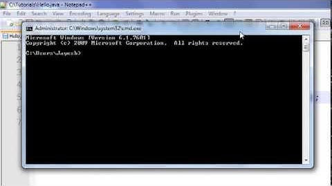 Java - 2 - Creating First Java Application Hello World New