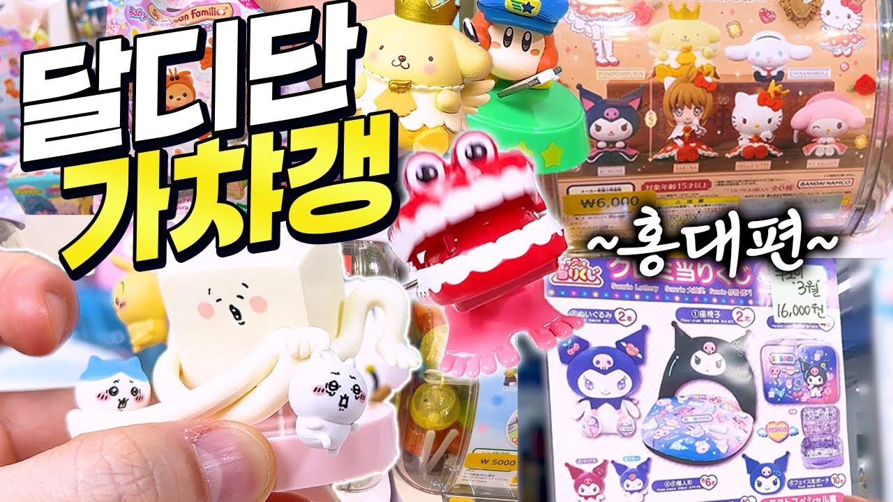 달디단 홍대 미친 가챠갱 쿠지갱 랜덤깽 (실바니안, 쿠로미, 커비, 치이카와, 포켓몬)