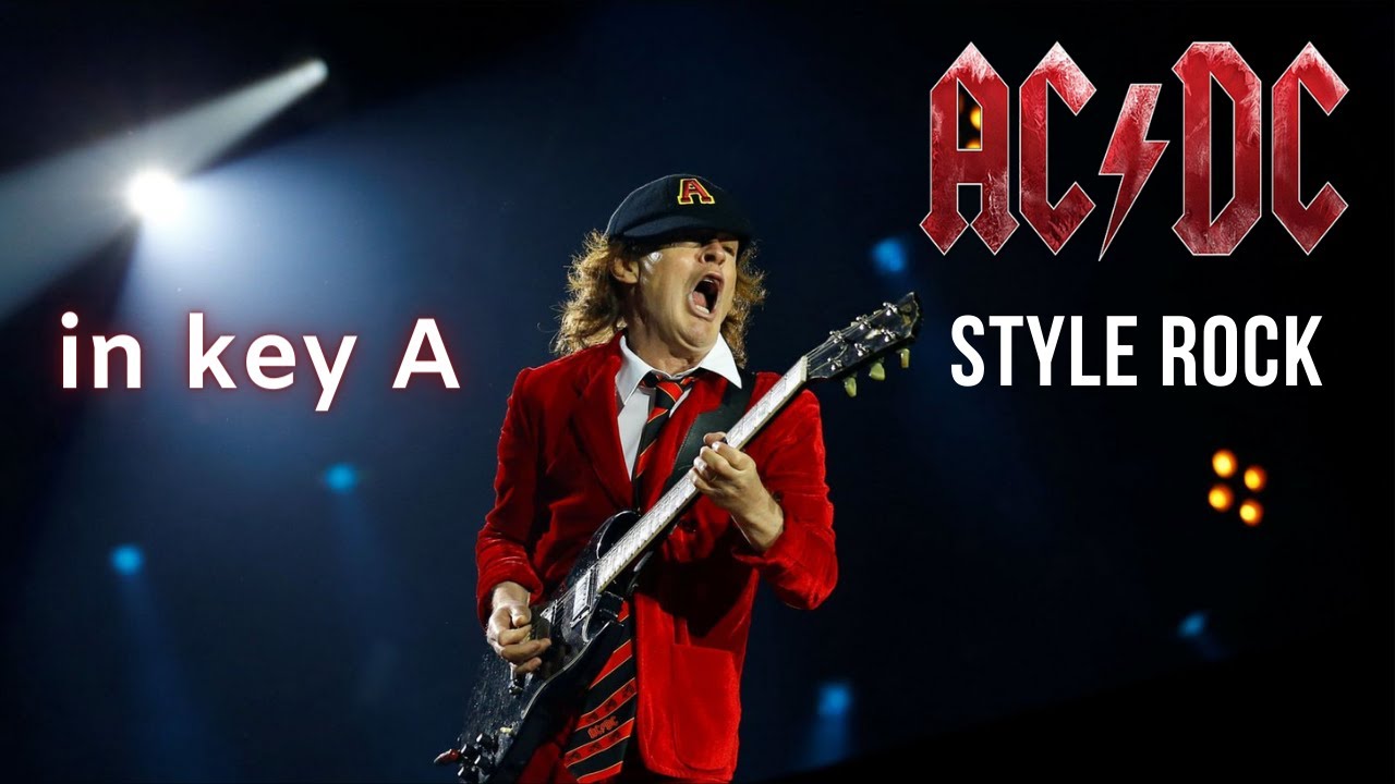 AC DC Style Rock No Vocals Backing Track in A Major - YouTube
