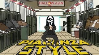Gangnam Style na pizzaria. Halloween Psy!