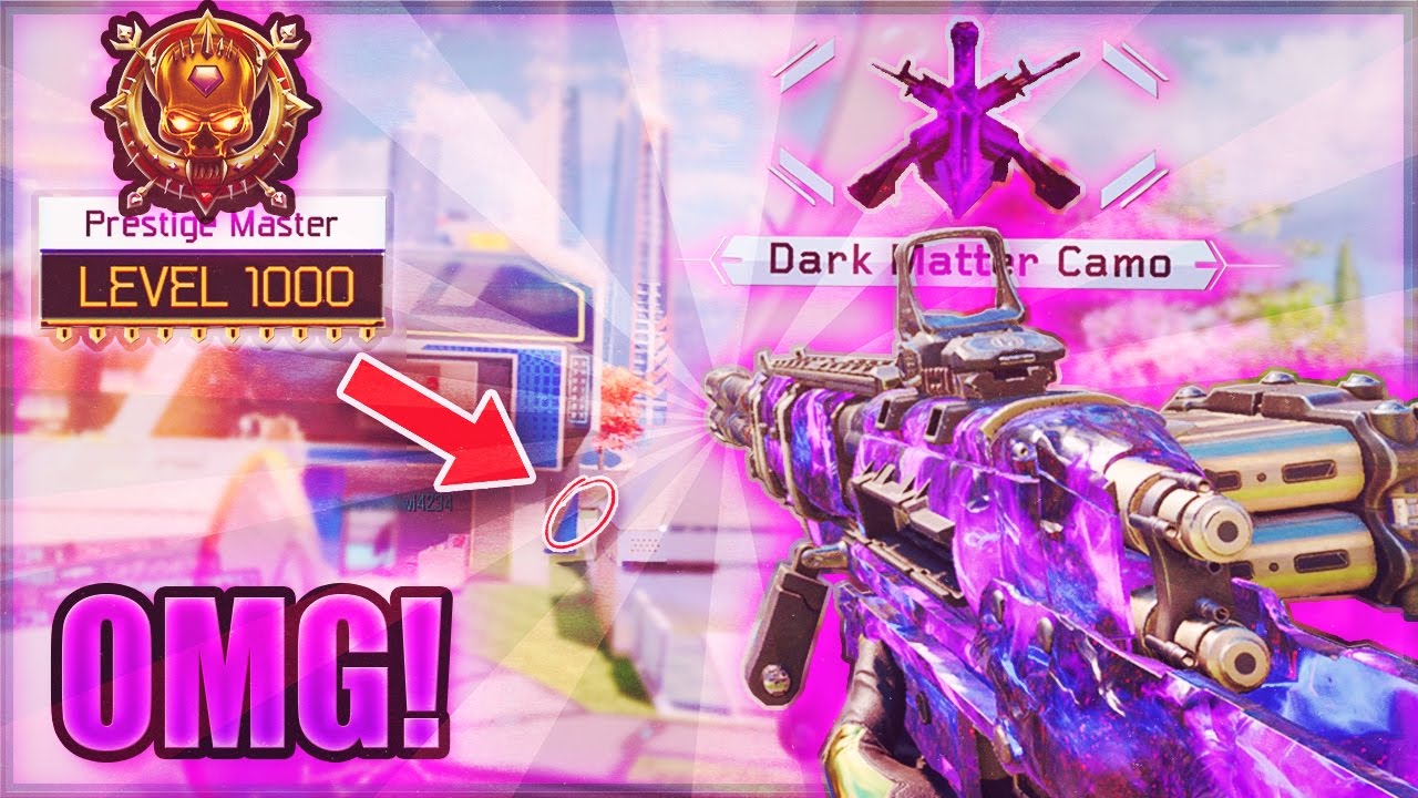 TRICKSHOT TO UNLOCK DARK MATTER & LEVEL 1000 GRIND!! (UNLOCKING DARK MATTER BLACK OPS 3 DLC WEAPONS)