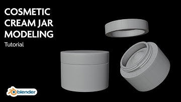 How to Model a Cosmetic Cream Jar in Blender | Step - by - Step Tutorial