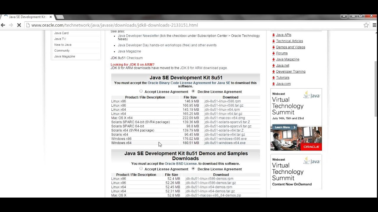 Copy of installation of java sdk 1.8 - YouTube