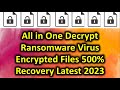 Ransomware virus encrypted files recovery all in one decrypt ransomware attack shreyas solution