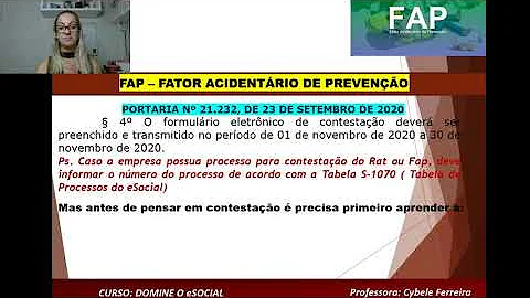 Onde consultar o FAP 2021?
