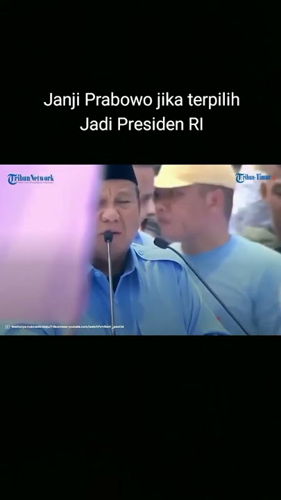 Janji Prabowo jika terpilih jadi Presiden RI # Prabowo Gibran # Capres 2024
