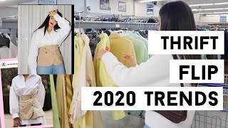THRIFTING SPRING 2020 TRENDS CHALLENGE | A THRIFT FLIP @AmySerranox