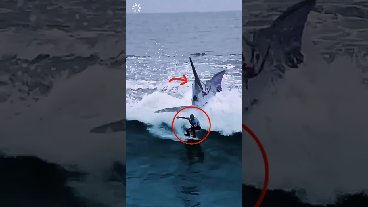 when the biggest BLUE MARLIN targets surfers 