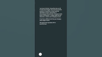tf.cast equivalent in pytorch? #shorts