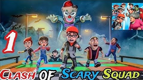 Clash of Scary Squad - Gameplay Walkthrough Part 1 Scary Teacher VS Nick & Tani In Squid Game