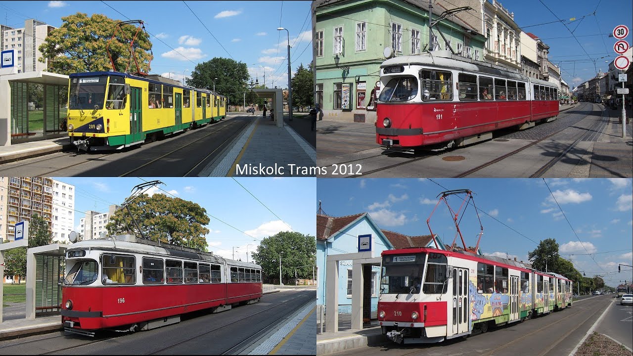 Miskolc Tram - Villamosvonalak - Straßenbahn Miskolc [1080p]