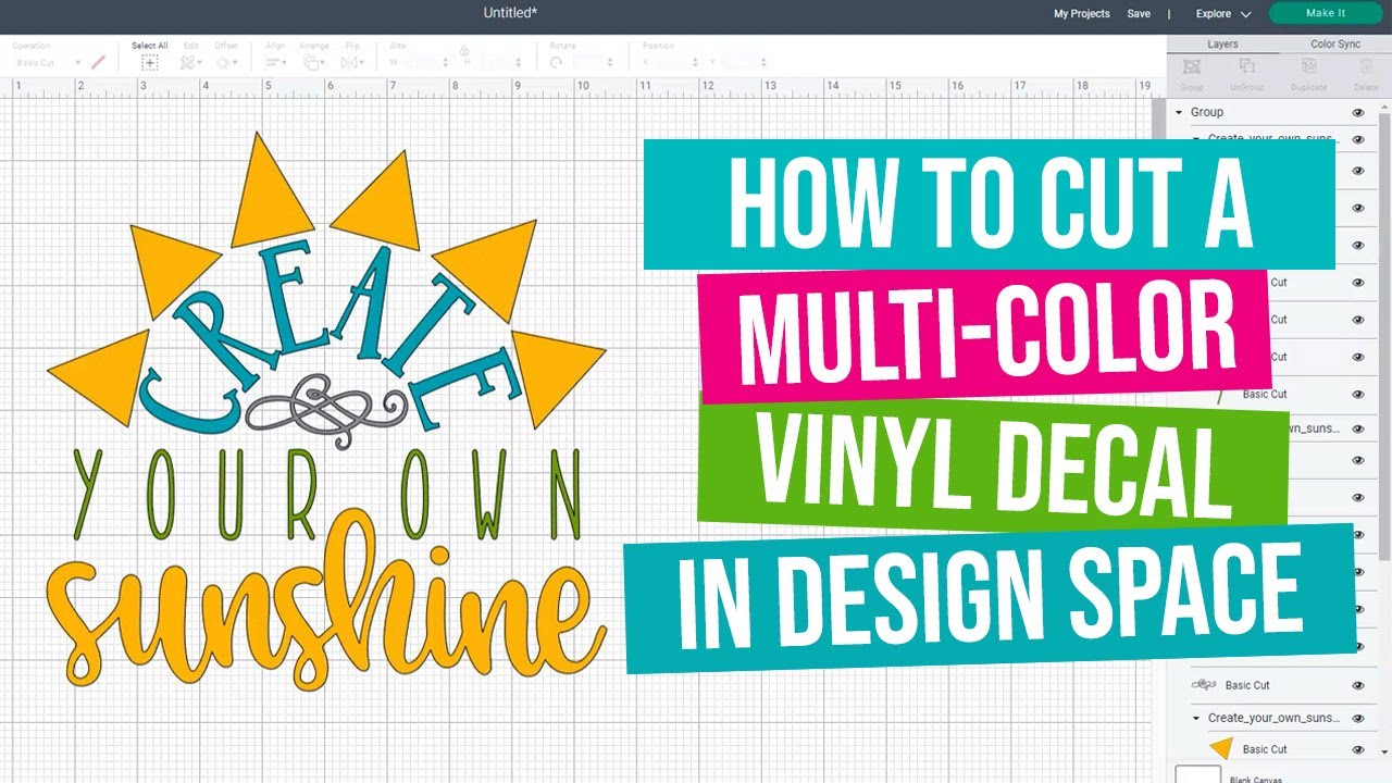 How To Cut Vinyl On a Cricut and Make Decals