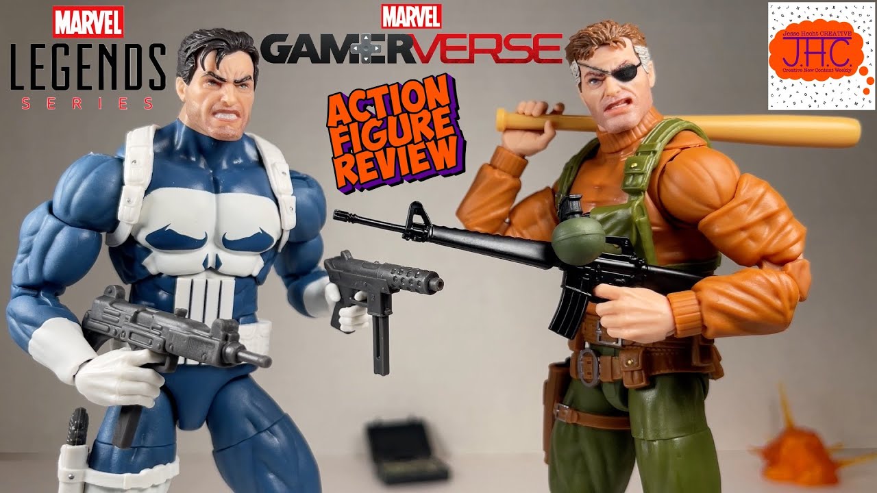 BEAT 'EM UP? Marvel Legends Gamerverse THE PUNISHER & NICK FURY Action Figure Review Gaming Arcade