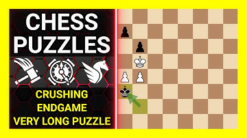 Chess Puzzles to Practice. Themes: Crushing, Endgame, Very long puzzle. Learn Chess