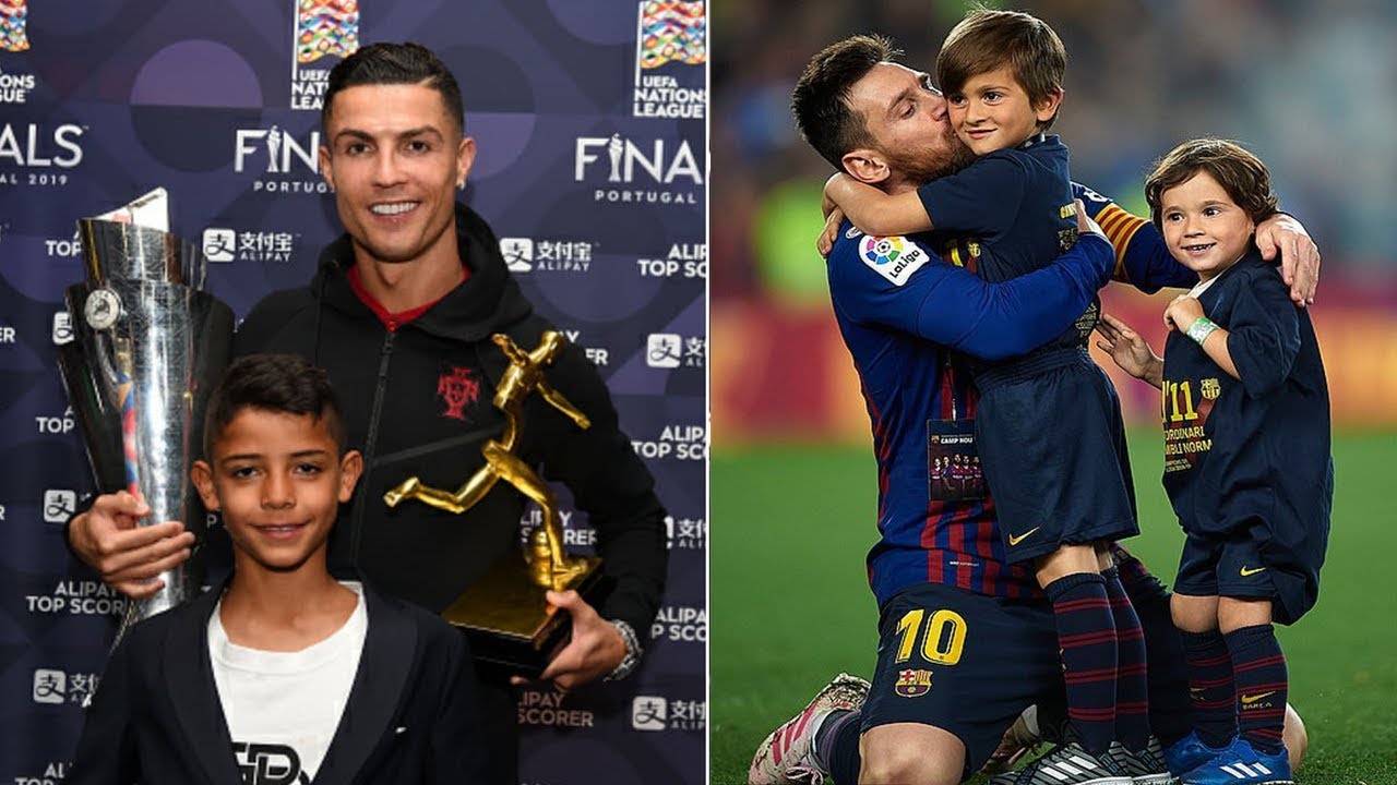 Messi's Sons vs Cristiano Ronaldo Jr. | 2020 Footballer Son Legend