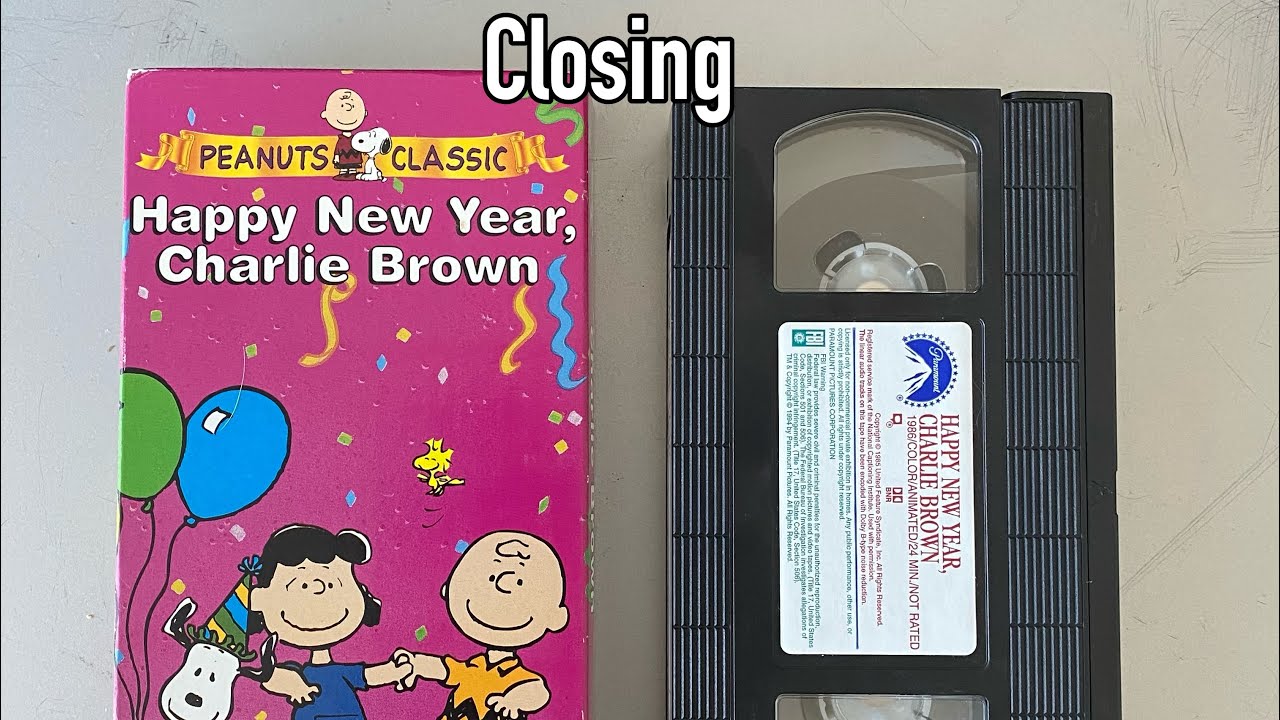 Closing to Happy New Year, Charlie Brown 1994 VHS YouTube