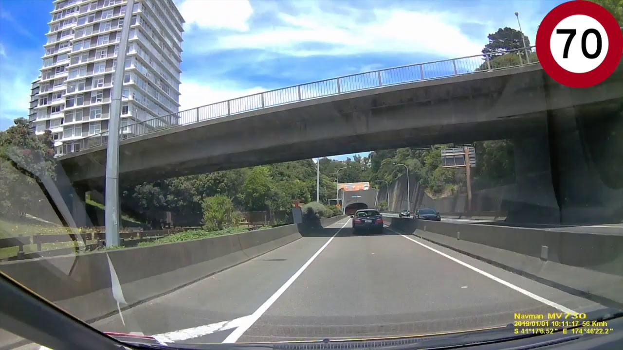 Epuni, Lower Hutt, Wellington to Wellington Airport Drive via SH2 and