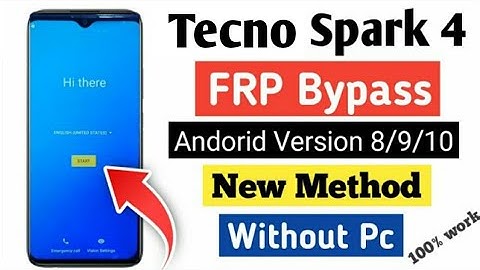 Tecno Spark 4 FRP Bypass New Method | Tecno Frp Bypass | Techno Google Account remove Without PC