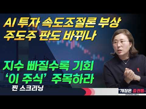 투자 속도조절론 부상…주도주 판도 바뀔까? #박진희 #찐스크리닝 #개장은증권통
