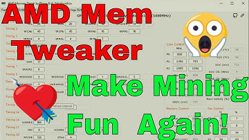 AMD Memory Tweaker Tool - Making AMD Great Again! 50+ MH Vega