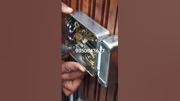 How to insert a electronic lock in profile gate part 5
