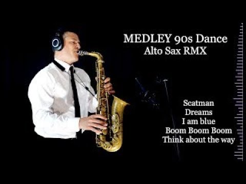 90s DANCE MASH UP Part 2 Alto Sax RMX Free Score