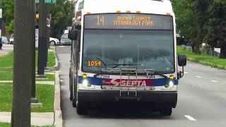 SEPTA 2015 NovaBUS LFS Artic #7364 on route 14 at Roosevelt Blvd and Holme Ave screenshot 5