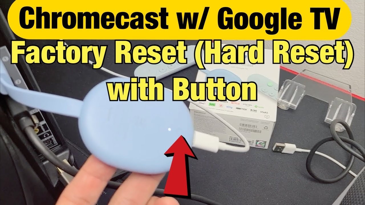 Cafe is tommelfinger How to Factory Reset w/ 'Button' on Chromecast with Google TV - YouTube