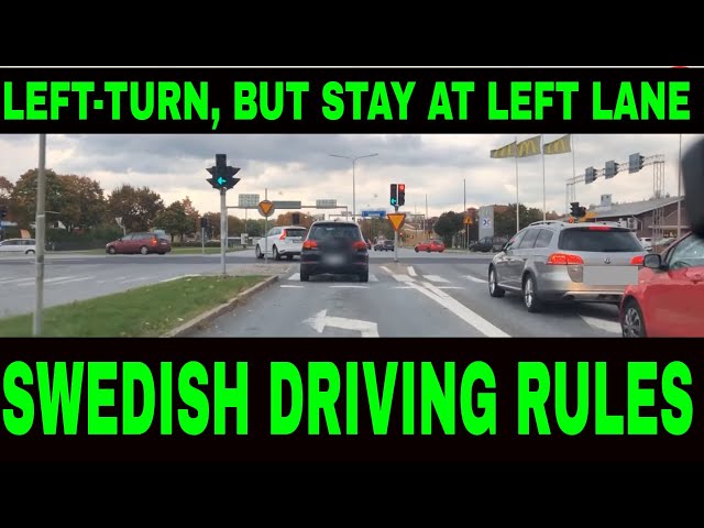 Driving Traffic Rules: Sweden driving | KÖRKORT | Swedish Driving Test | Key2dl | In English class=