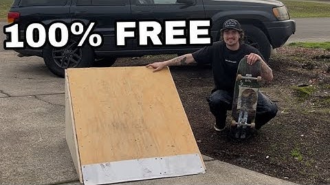I built a ramp COMPLETELY Free then skated it