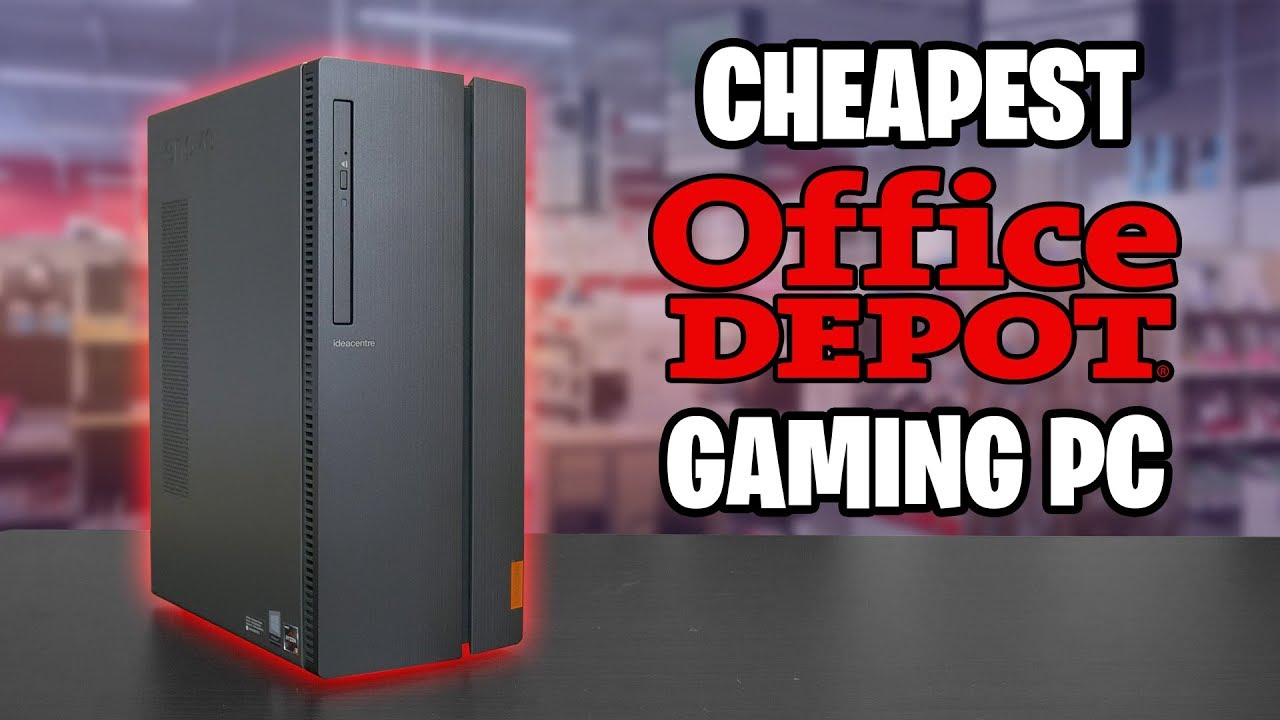 Can The CHEAPEST Office Depot PC Game? - YouTube