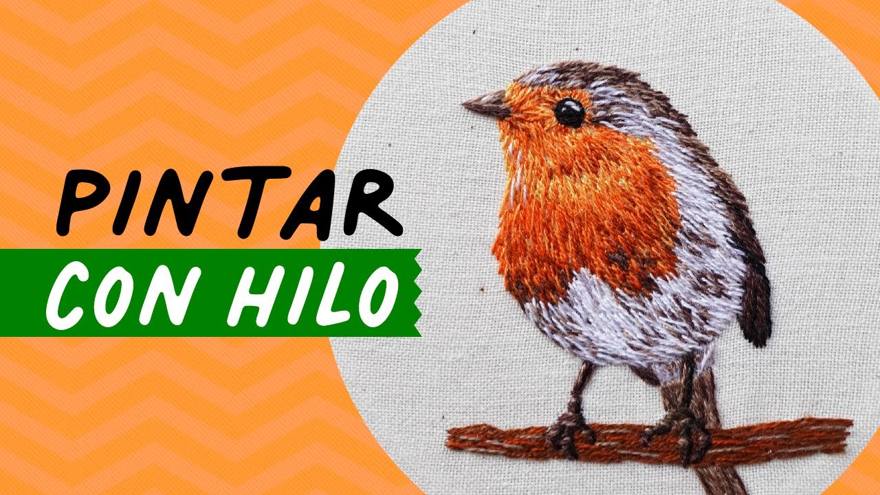 Pájaro Bordado a Mano 🧵 PASO a PASO 🧵 Bordado REALISTA