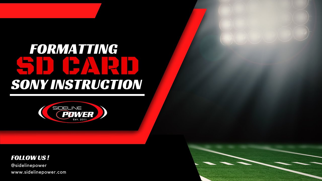 Formatting SD Card Sony Camera (CX405) Instruction YouTube