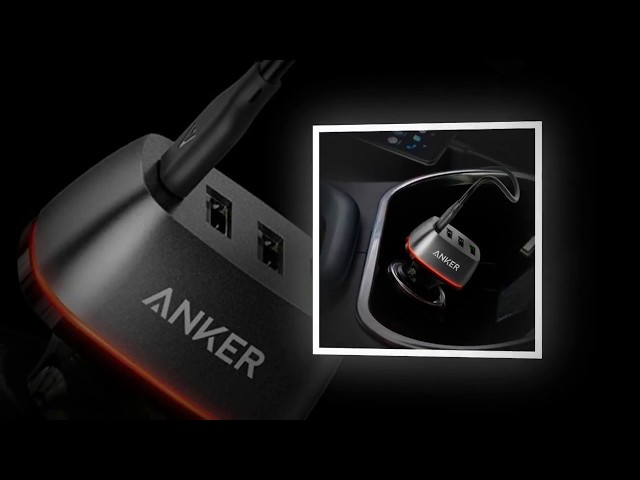 Best Anker Quick Charge 3 & USB Type C 54W 4 Port USB Car Charger Power Drive