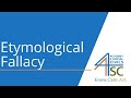 Understanding the Etymological Fallacy