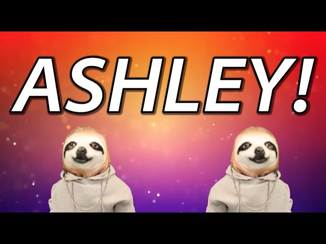 HAPPY BIRTHDAY ASHLEY! - SLOTH HAPPY BIRTHDAY RAP