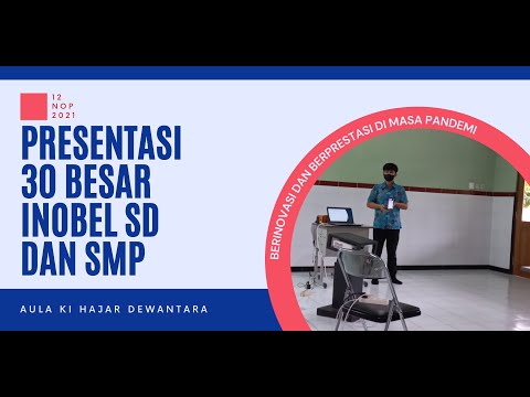 PRESENTASI 30 BESAR INOBEL SD DAN INOBEL SMP TAHUN 2021