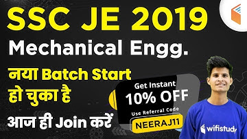 SSC JE 2019 | Complete Course | Use Promo Code "NEERAJ11" & Get 10 % Off