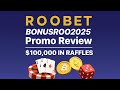 Roobet Promo Code "BONUSROO2025" — Join $100K Raffles + RooWards Cashback (NEW Roobet Code Review)
