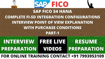 SAP FICO S4 HANA, FI-SD INTEGRATION CONFIGURATIONS WITH CONDITIONS AND PRICING PROCEDURE