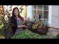 Fall Window Basket Planter Ideas