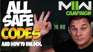 *HOW TO OPEN THE SAFE* All 3  Safe locations and Combination codes -MODERN WARFARE 2 CAMPAIGN