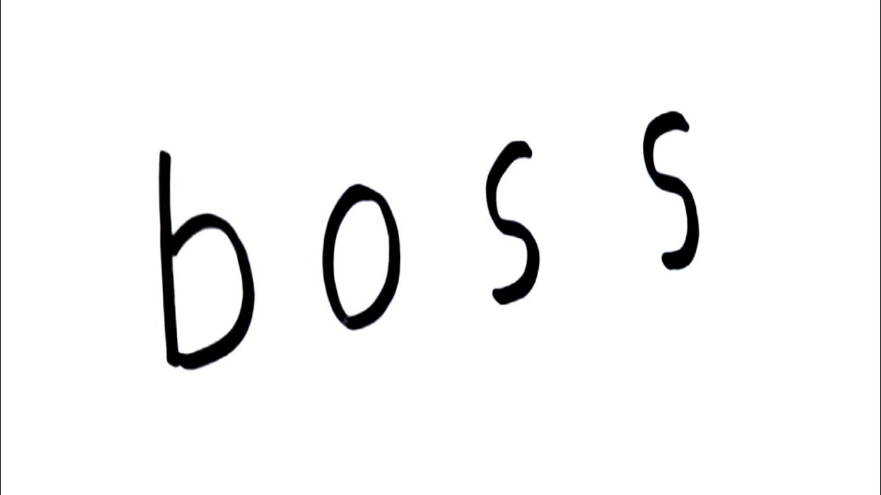 Easy Drawing ! How To Draw Boss from word Boss step by step doodle art
