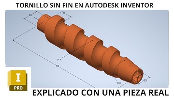 ¿Cómo hacer un tornillo sin fin en Autodesk Inventor?. Tutorial para principiantes en Inventor.