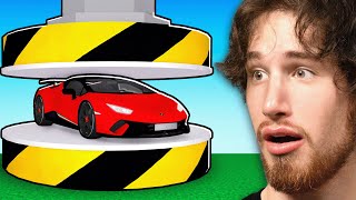 Spending $100,000 to DESTROY SUPERCARS in Roblox