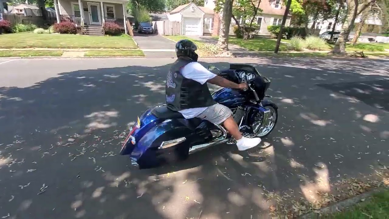 President Newark High Rollaz MC on his victory motorcycle DJ Solo